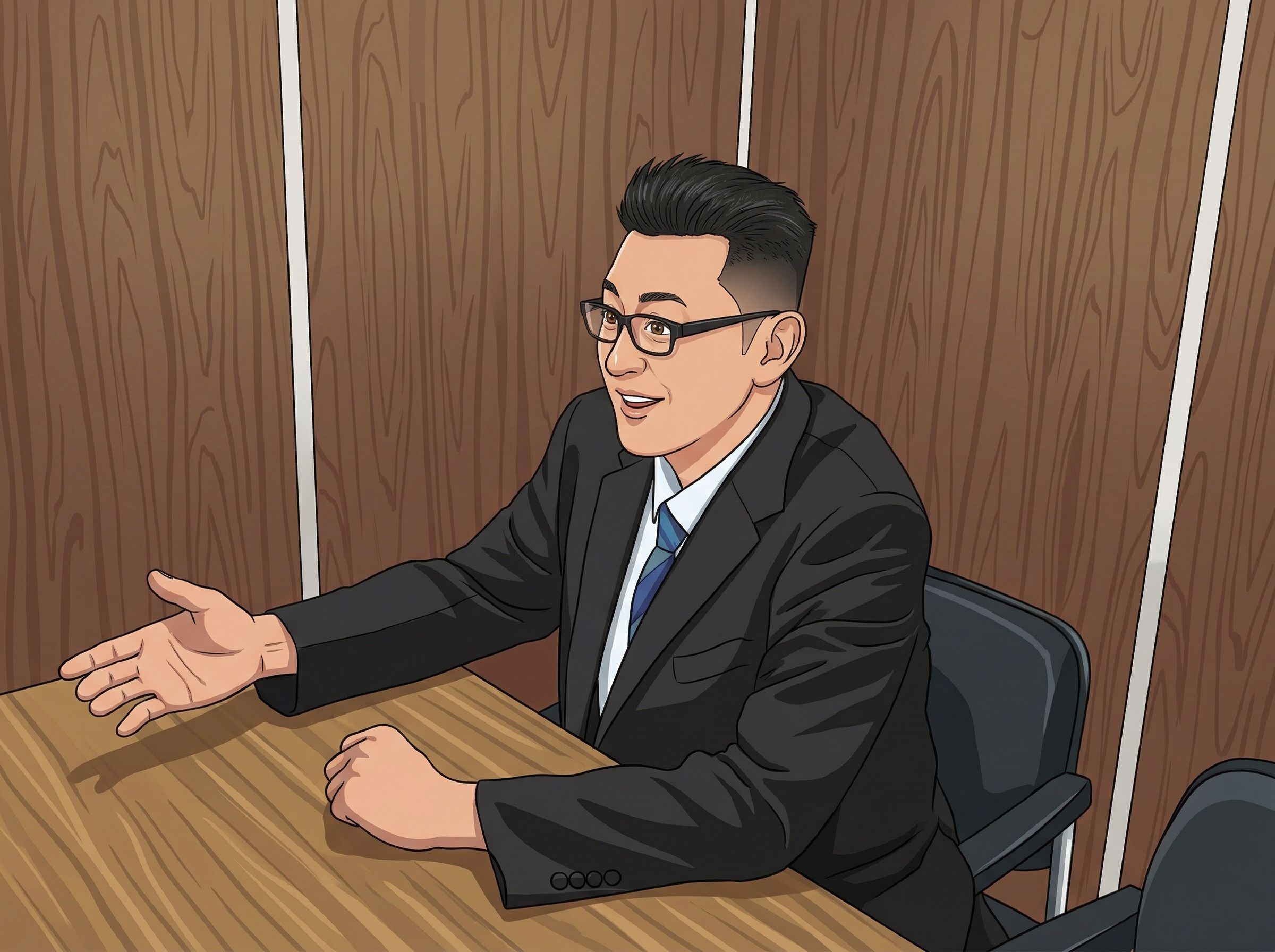 面談で話を振るスタッフ